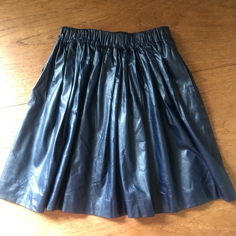 MSGM Faux Leather Skirt - Size 38